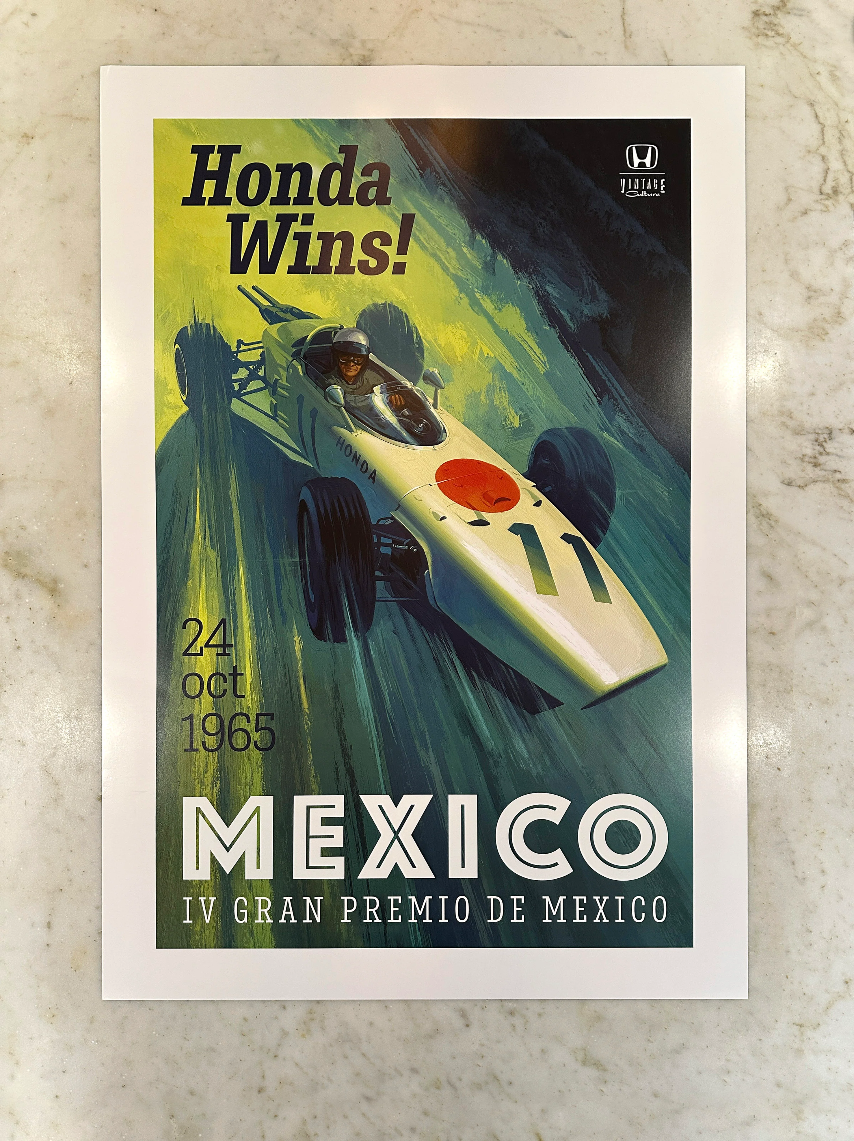 1965 Mexican Grand Prix Poster - Image 3