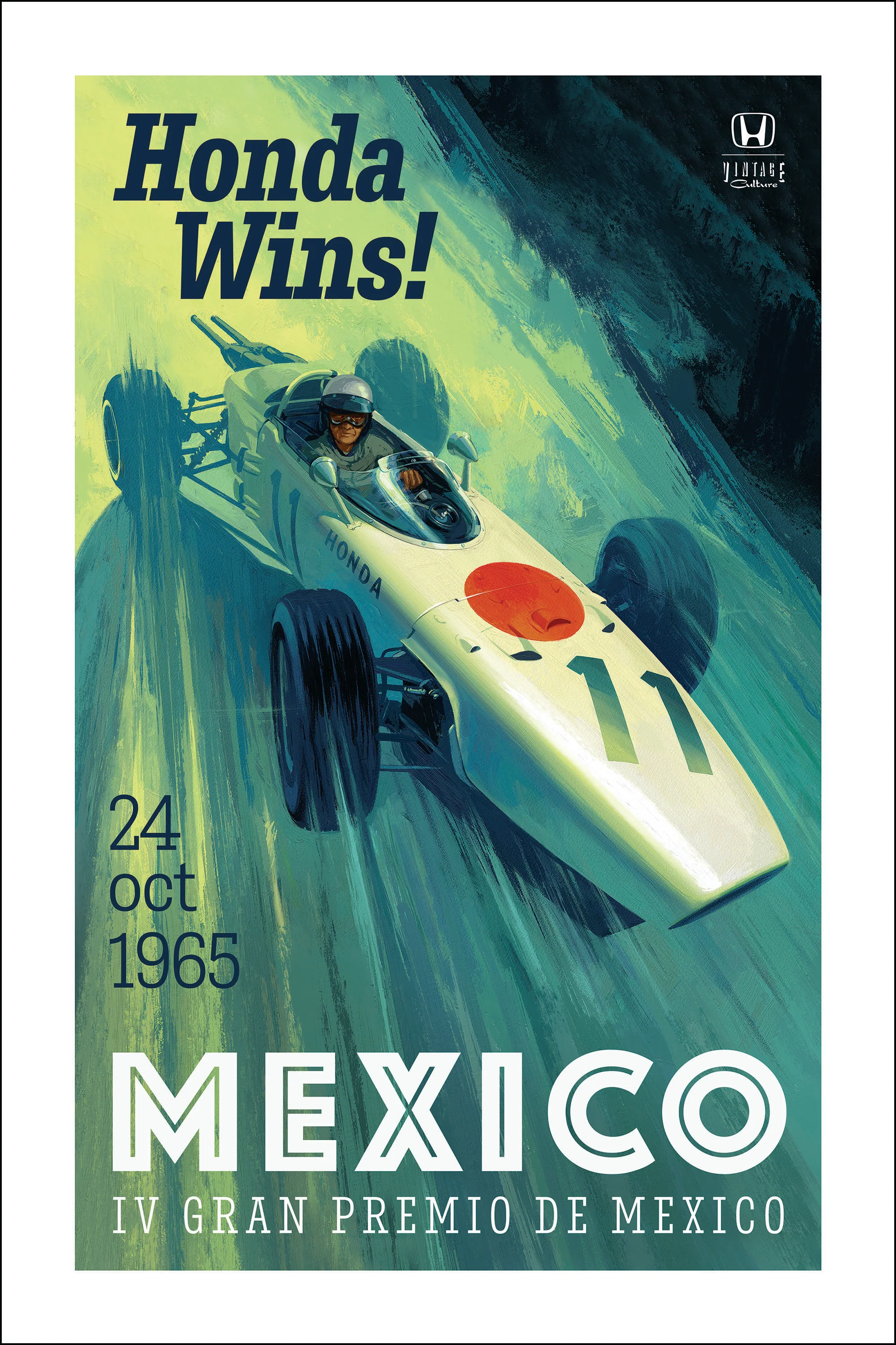 1965 Mexican Grand Prix Poster - Image 6