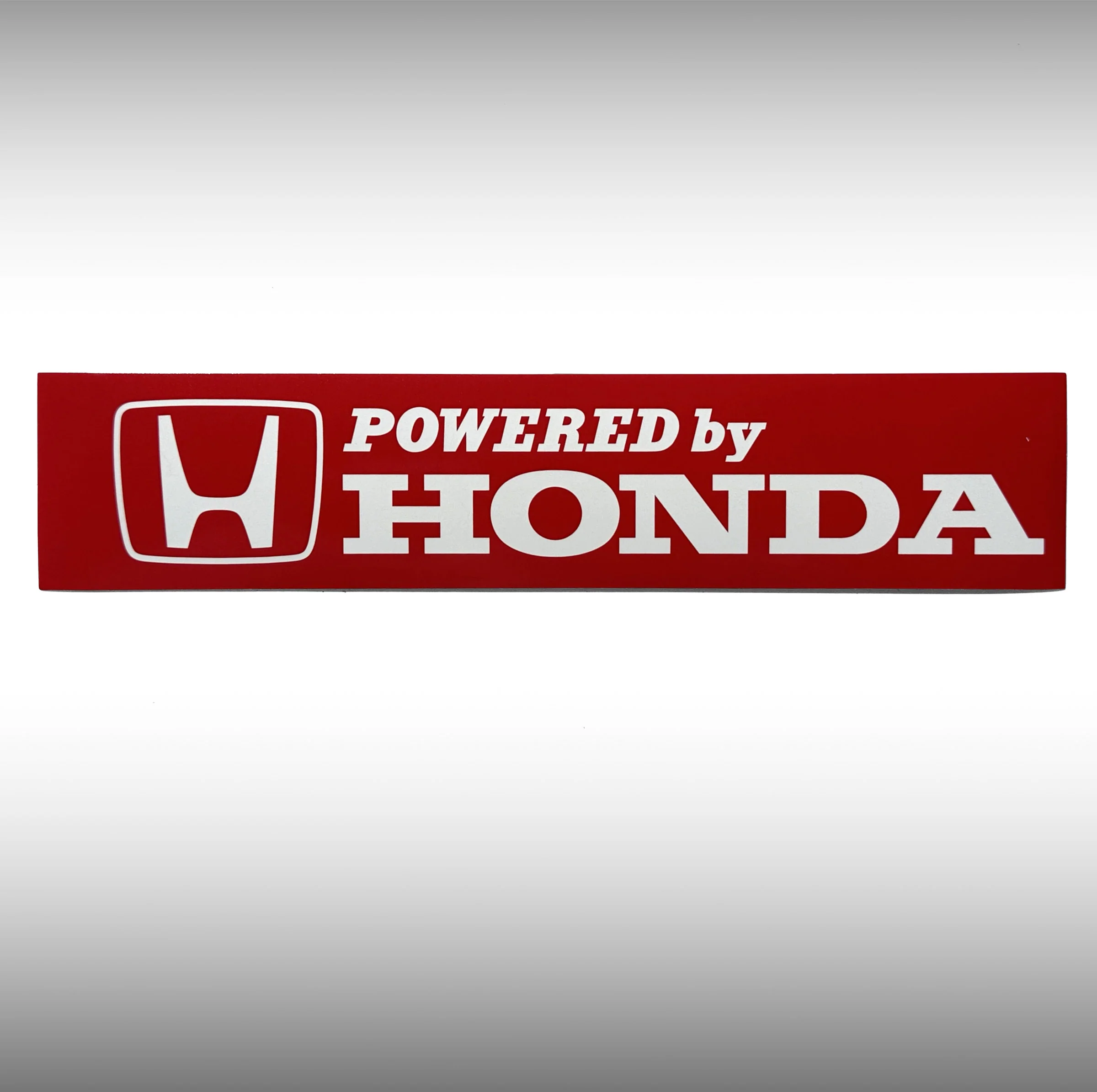 1980's Powered by Honda Logo Sticker (red) - Image 3
