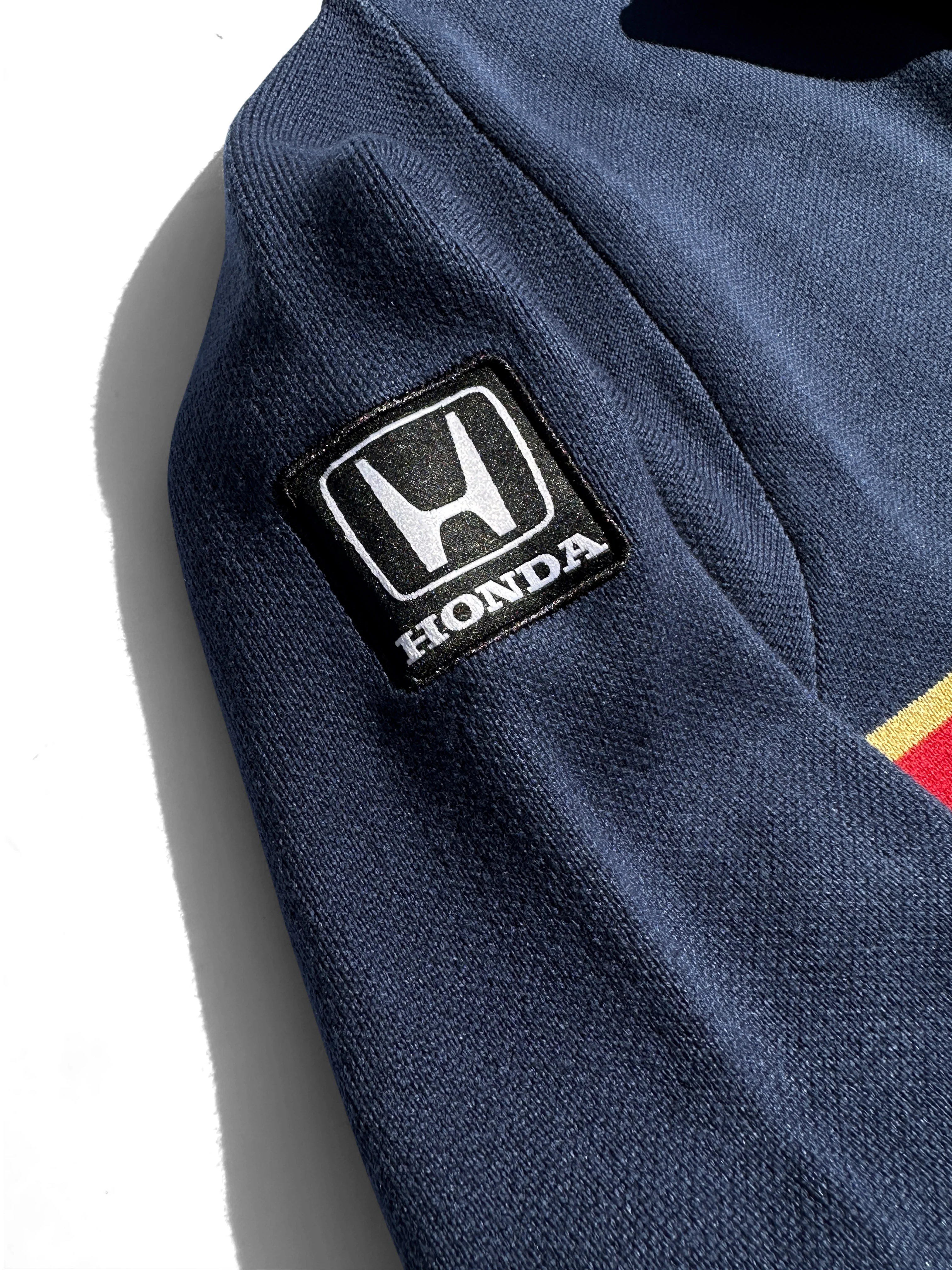 1986 Honda F1 Team 1/4-Zip Sweater (Blue) - Image 8
