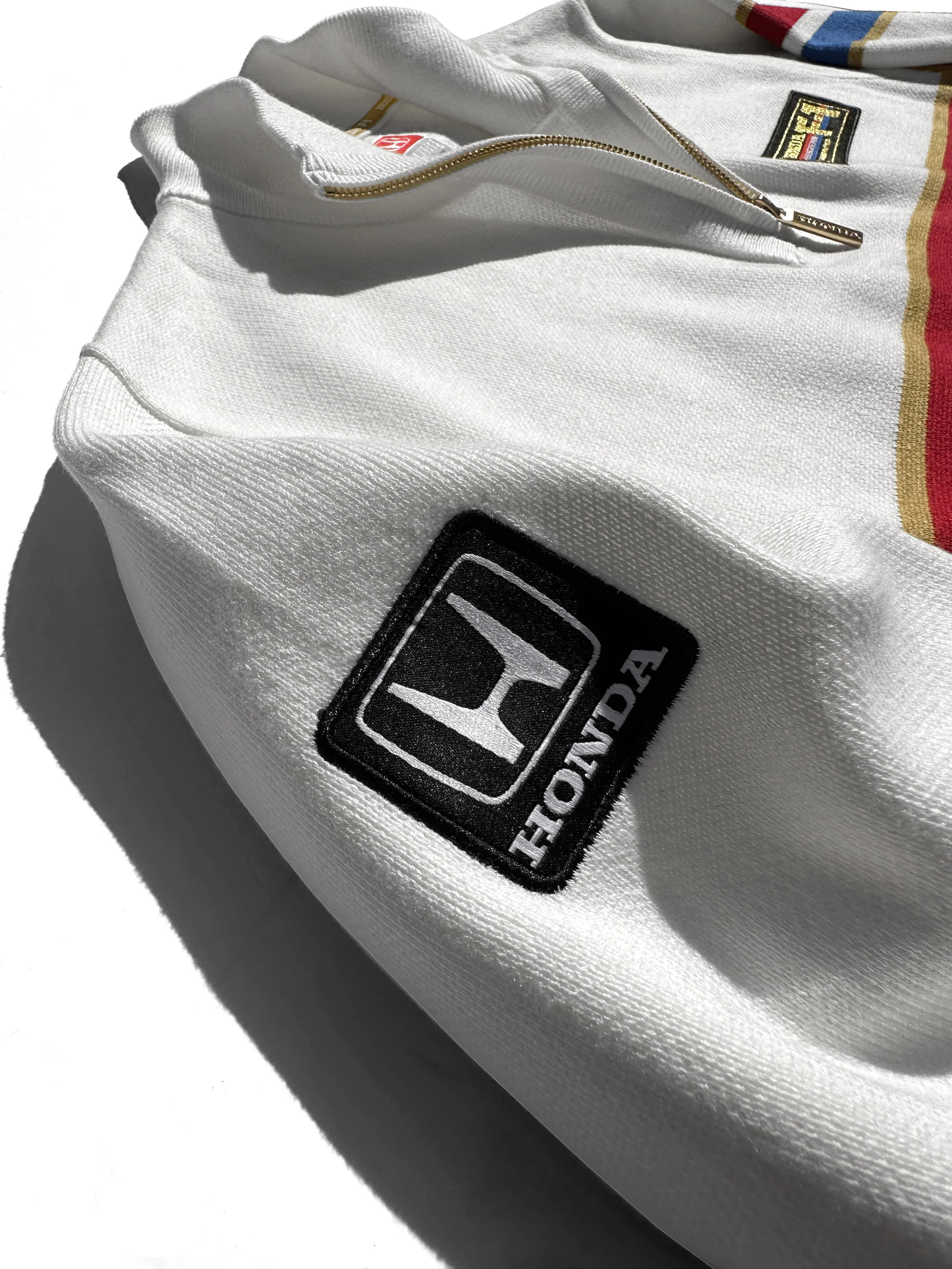 1986 Honda F1 Team 1/4-Zip Sweater (White) - Image 4