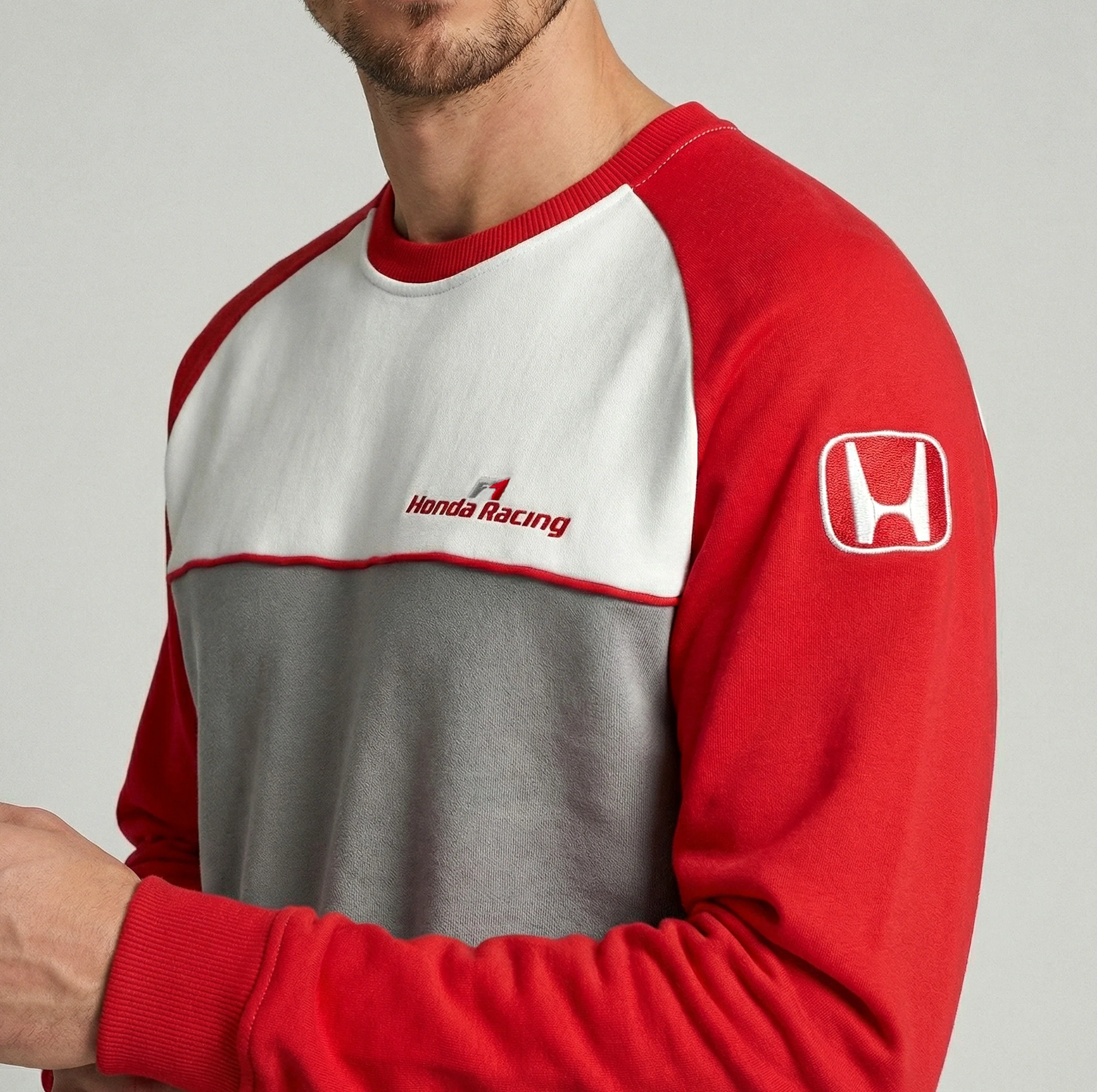 2002 Honda F1 Team Crewneck Sweatshirt - Image 4